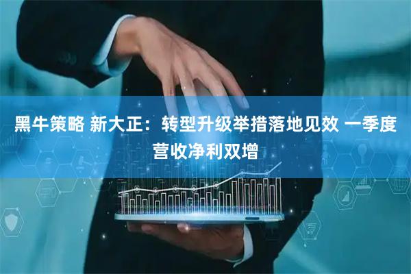 黑牛策略 新大正：转型升级举措落地见效 一季度营收净利双增