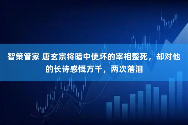智策管家 唐玄宗将暗中使坏的宰相整死，却对他的长诗感慨万千，两次落泪