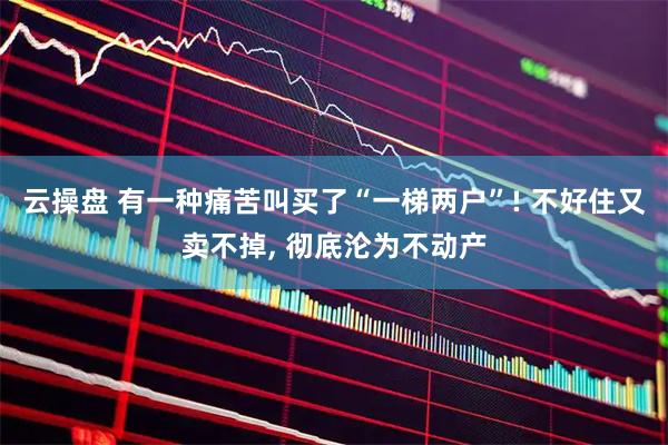 云操盘 有一种痛苦叫买了“一梯两户”! 不好住又卖不掉, 彻底沦为不动产